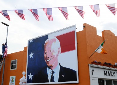 Joe Biden artwork in Ballina, Co Mayo.