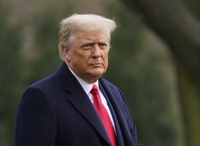 File image of US President Donald Trump earlier this month.
