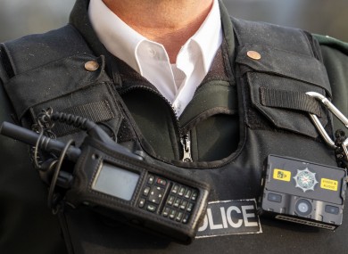 An officer outside Stormont Buildings.