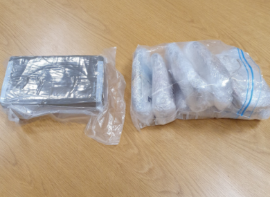 The seized drugs and cash