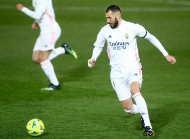 Karim Benzema (file pic).