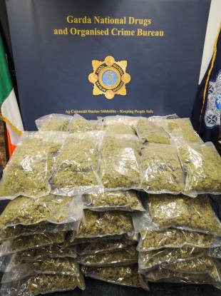 36kg of cannabis was seized.