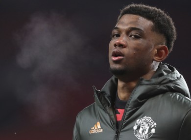 Manchester United's Amad Diallo (file pic).