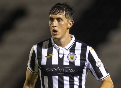 St Mirren's Jamie McGrath (file pic).