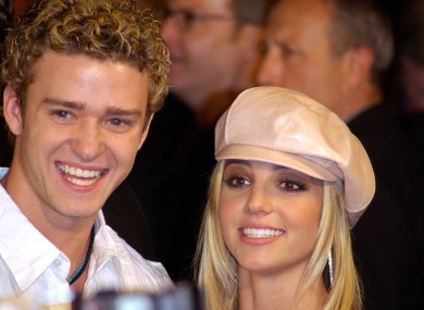 Spears and Timberlake pictured in 2002.