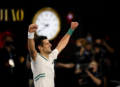 Djokovic clinched his 18th grand slam with a straight-sets win.