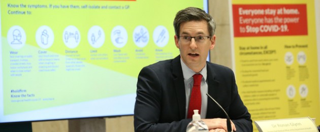 The deputy CMO Dr Ronan Glynn at a media briefing earlier this week.