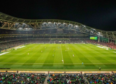 The Aviva Stadium could be used as a potential venue.