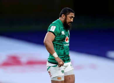 Bundee Aki was sent off by referee Mathieu Raynal.