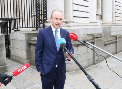 The Taoiseach pictured ahead of last week's Cabinet meeting.