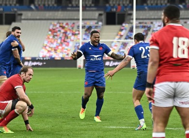 Contrasting emotions at the final whistle.