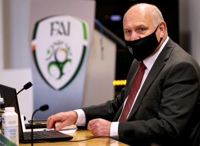 File photo of FAI President Gerry McAnaney.