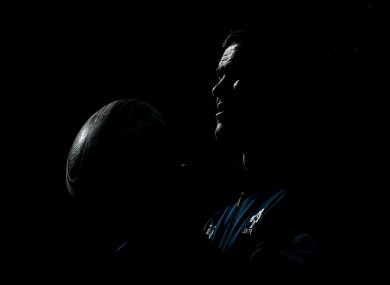 Johnny Sexton at Murrayfield yesterday.