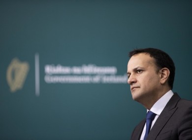 File image of Tánaiste Leo Varadkar last month.