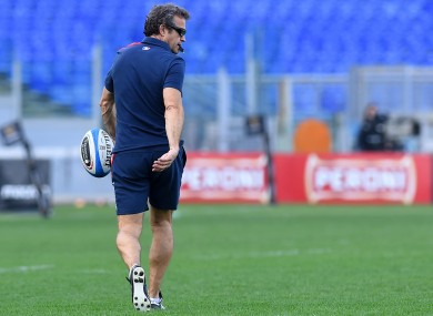 The French went to the Stade Jean-Bouin in Paris to watch his 19-year-old son Mathis play a match.