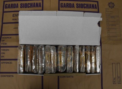 An image of the seizure shared by gardaí.