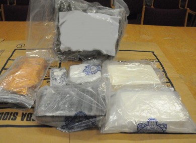 The drugs seized in Clondalkin last week.