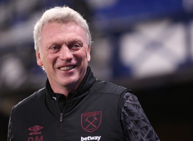 West Ham boss David Moyes.