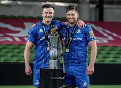 Johnny Sexton and Ross Byrne.