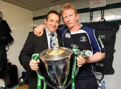 Jono Gibbes and Leo Cullen in 2009.