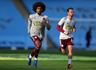 Leicester City's Hamza Choudhury (left) and James Maddison.