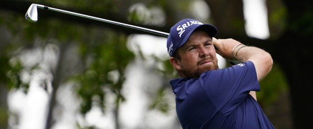 Shane Lowry on the tee.