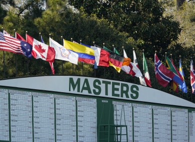 Stage set at Augusta.