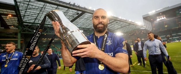Fardy with the 2019 Pro14 trophy.