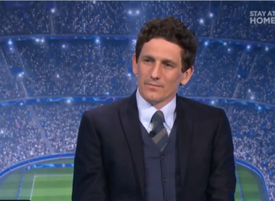 Keith Andrews speaking on Virgin Media Sport.