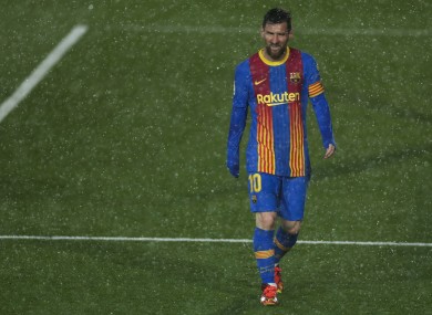Barcelona's Lionel Messi in what might be his last Clasico.
