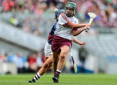 Tara Rutledge in action for the Galway 'second' team in the 2019 All-Ireland intermediate final, which was won by Westmeath.