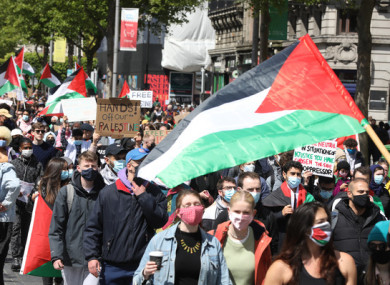 March for Palestine in Dublin this afternoon