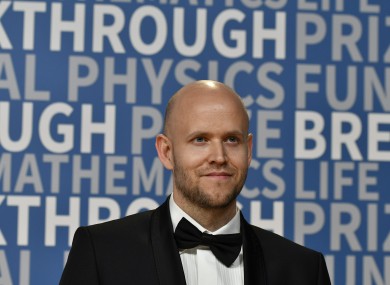 Spotify founder Daniel Ek in 2017.