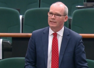 The government was working with Sinn Féin on the motion's wording over the weekend.