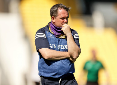 Wexford hurling manager Davy Fitzgerald.