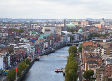 File image of Dublin city centre.