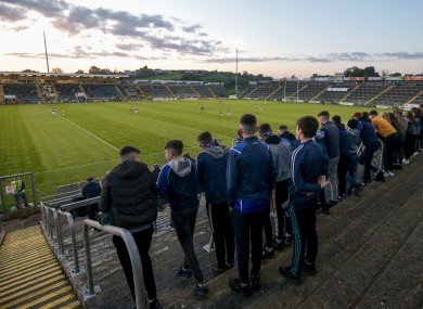 Fans watch last year's Cavan SFC final.