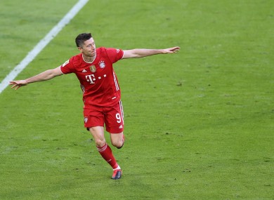 Robert Lewandowski (file pic).