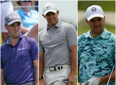 Thomas, McIlroy and Spieth are all some of the leading players.