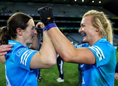 Sinéad Aherne (left) with Carla Rowe.