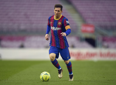 Messi (file pic).