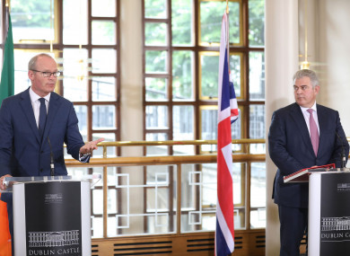 Minister for Foreign Affairs Simon Coveney and Northern Ireland Secretary of State Brandon Lewis