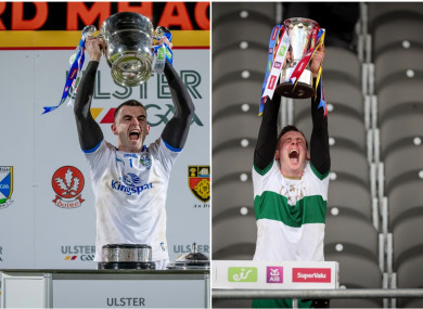 Winning captains: Raymond Galligan and Conor Sweeney.