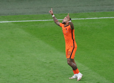 Memphis Depay of the Netherlands (file pic).