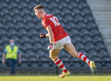 Conor Corbett after scoring a goal against Kerry last week.