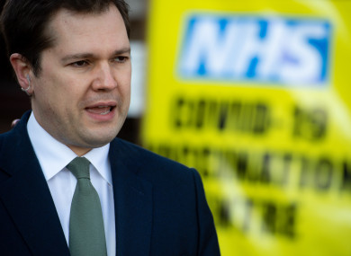 British Secretary of State for Housing, Communities and Local Government Robert Jenrick