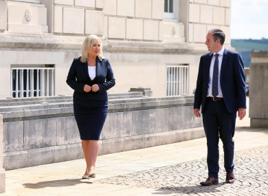 First Minister Paul Givan and deputy First Minister Michelle O’Neill will co-chair today's virtual executive meeting