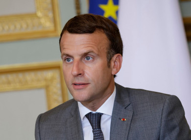 File image of French president Emmanuel Macron.