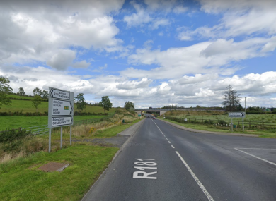The stretch of road where the incident happened.