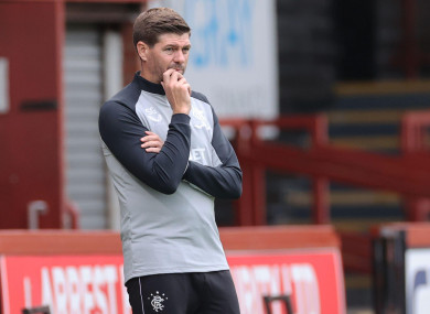 Rangers manager Steven Gerrard (file photo).